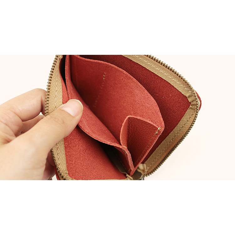 L字ファスナー薄型ミニ財布 姫路レザー NC3746S