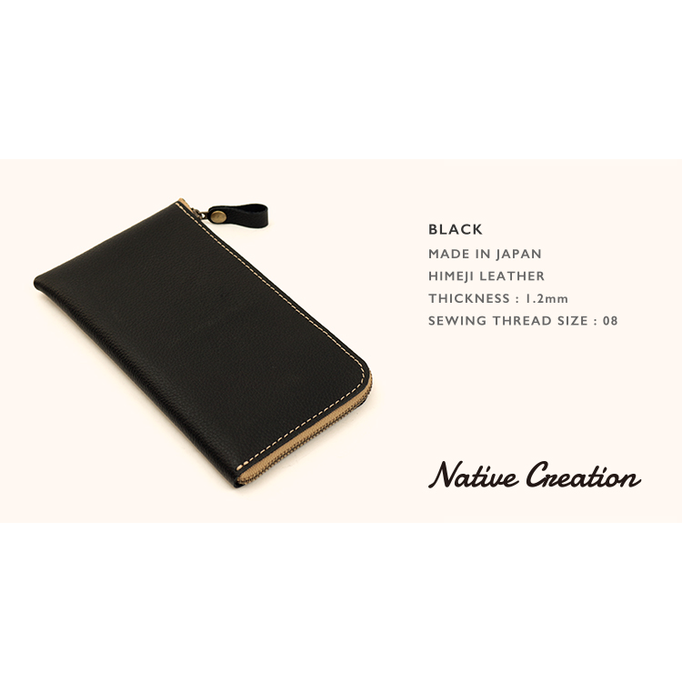 L字ファスナー薄型長財布 姫路レザー NC3749S