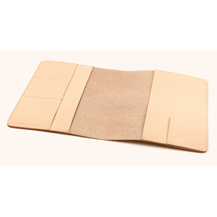 Natural leather notebook cover A5 size NC3752-NTR