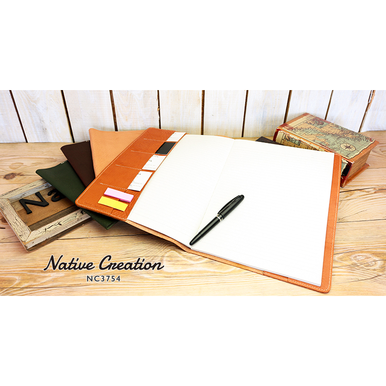 Soft Shrink Oil Leather Notebook Cover A4 Size NC3754