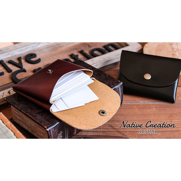 Limited quantity! Genuine leather bill and card holder NC3759B