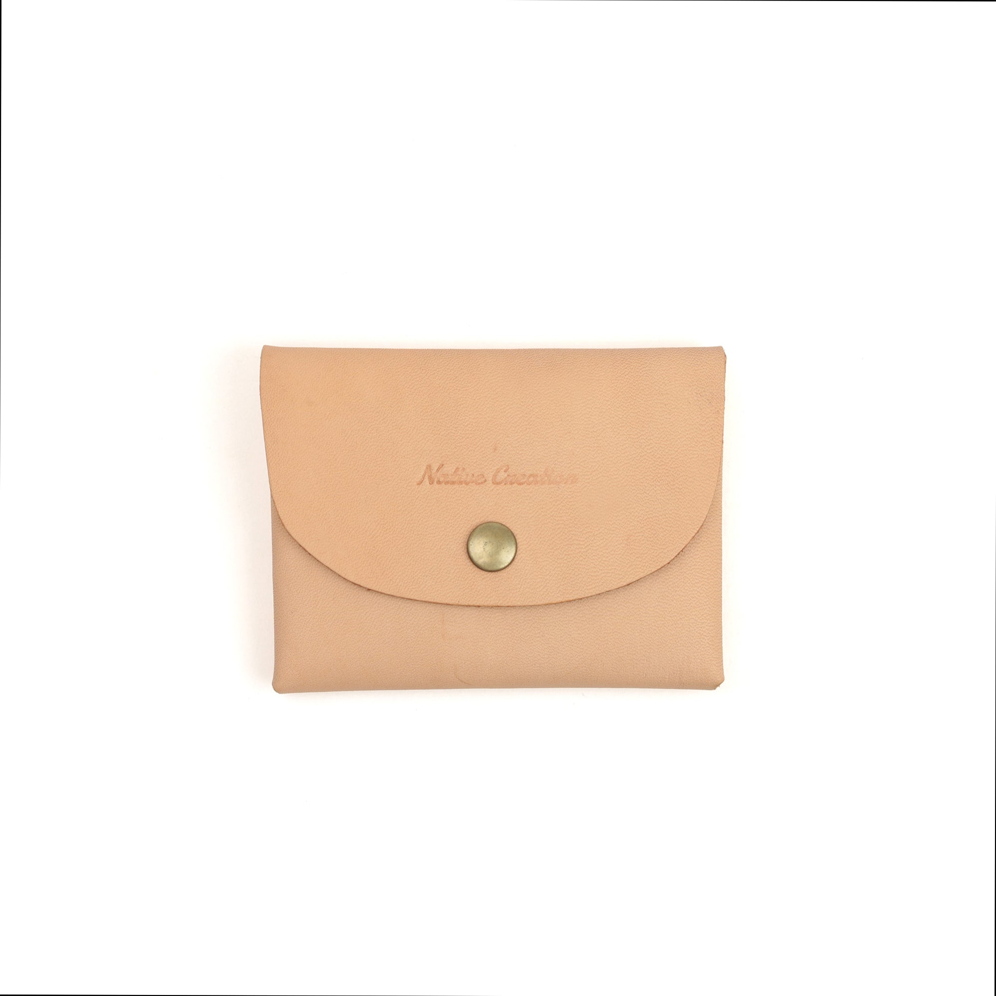 Natural leather compact wallet NC3759-NTR