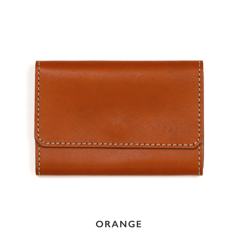 2色のステッチカラーから選べるレザーカードケース NC3769