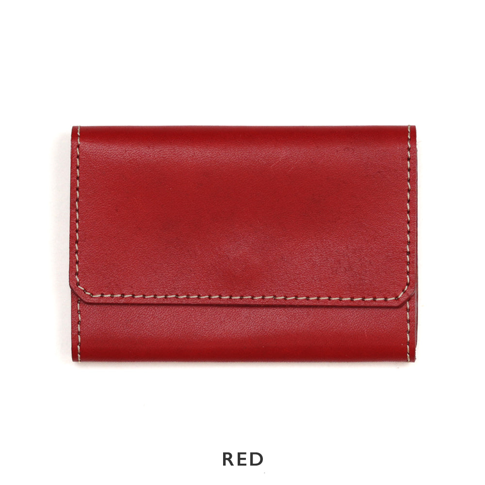 2色のステッチカラーから選べるレザーカードケース NC3769