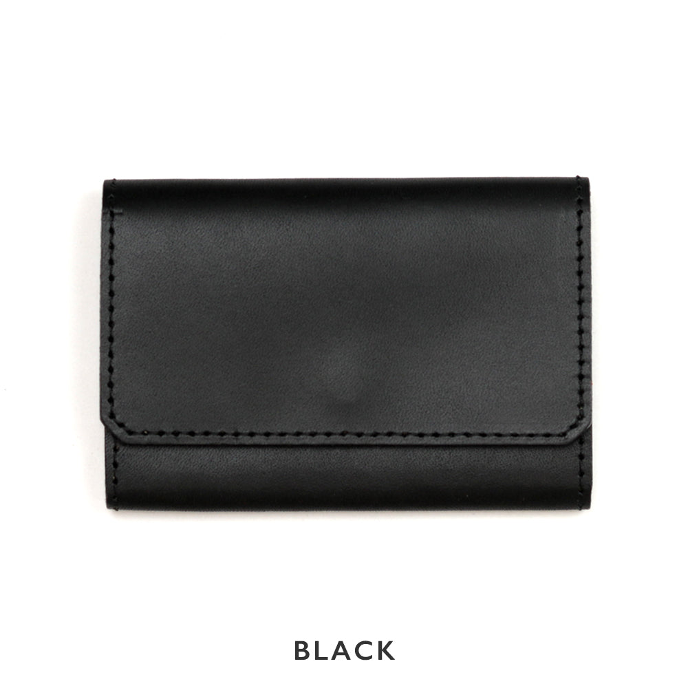 2色のステッチカラーから選べるレザーカードケース NC3769