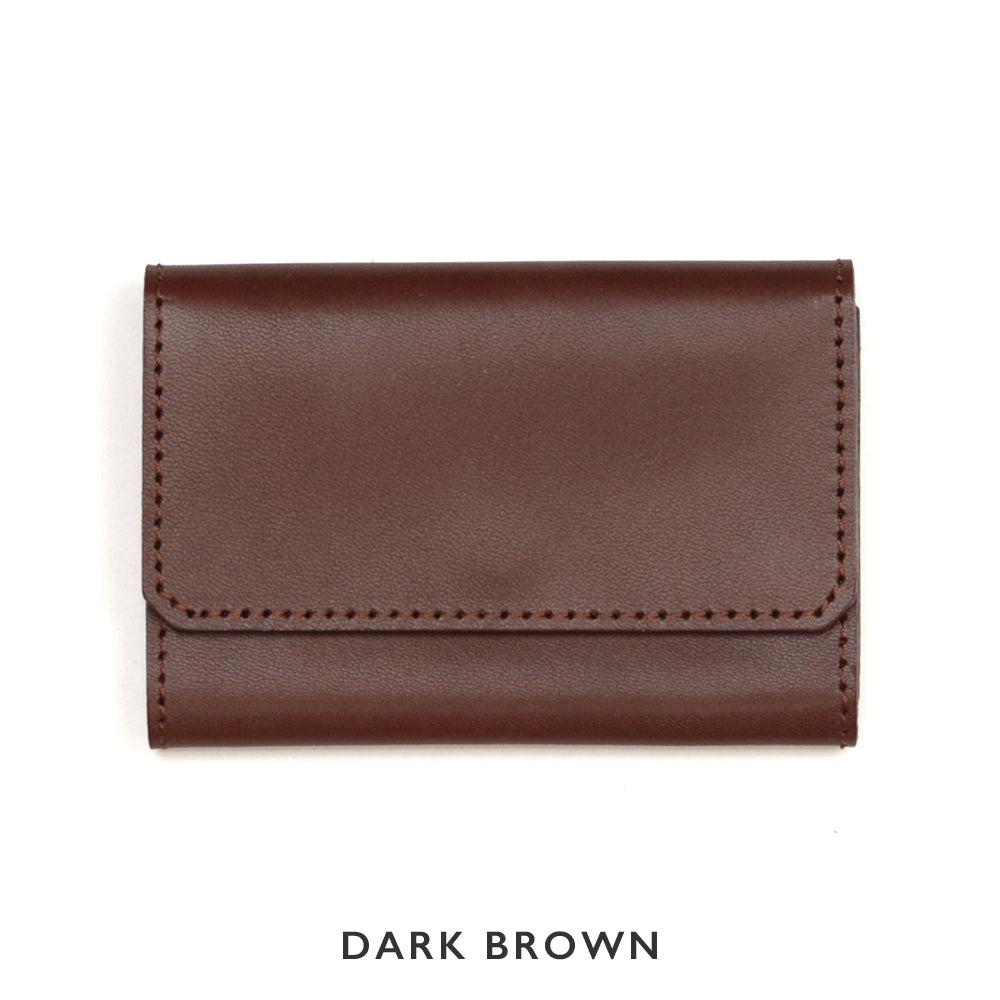 2色のステッチカラーから選べるレザーカードケース NC3769