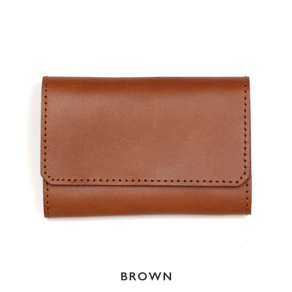 2色のステッチカラーから選べるレザーカードケース NC3769