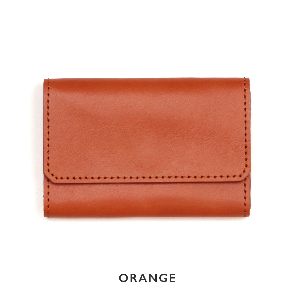 2色のステッチカラーから選べるレザーカードケース NC3769