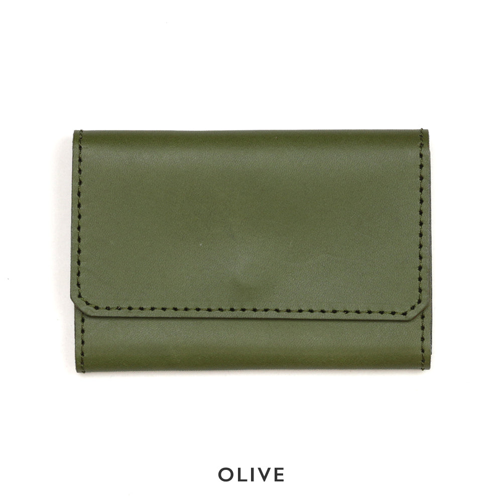 2色のステッチカラーから選べるレザーカードケース NC3769