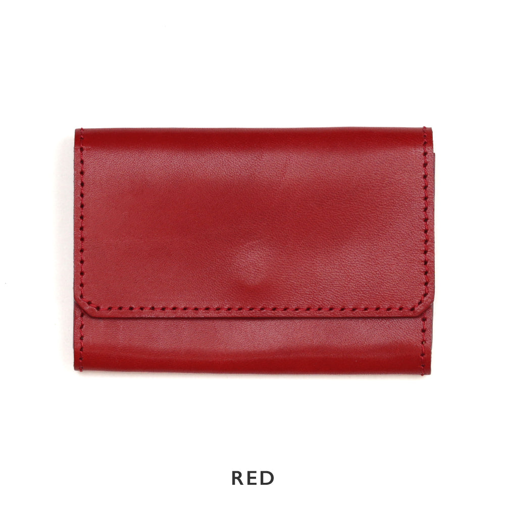 2色のステッチカラーから選べるレザーカードケース NC3769