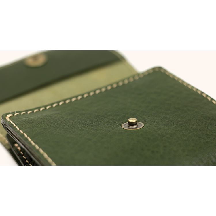 Soft Shrink Oil Leather Compact Wallet NC3771V