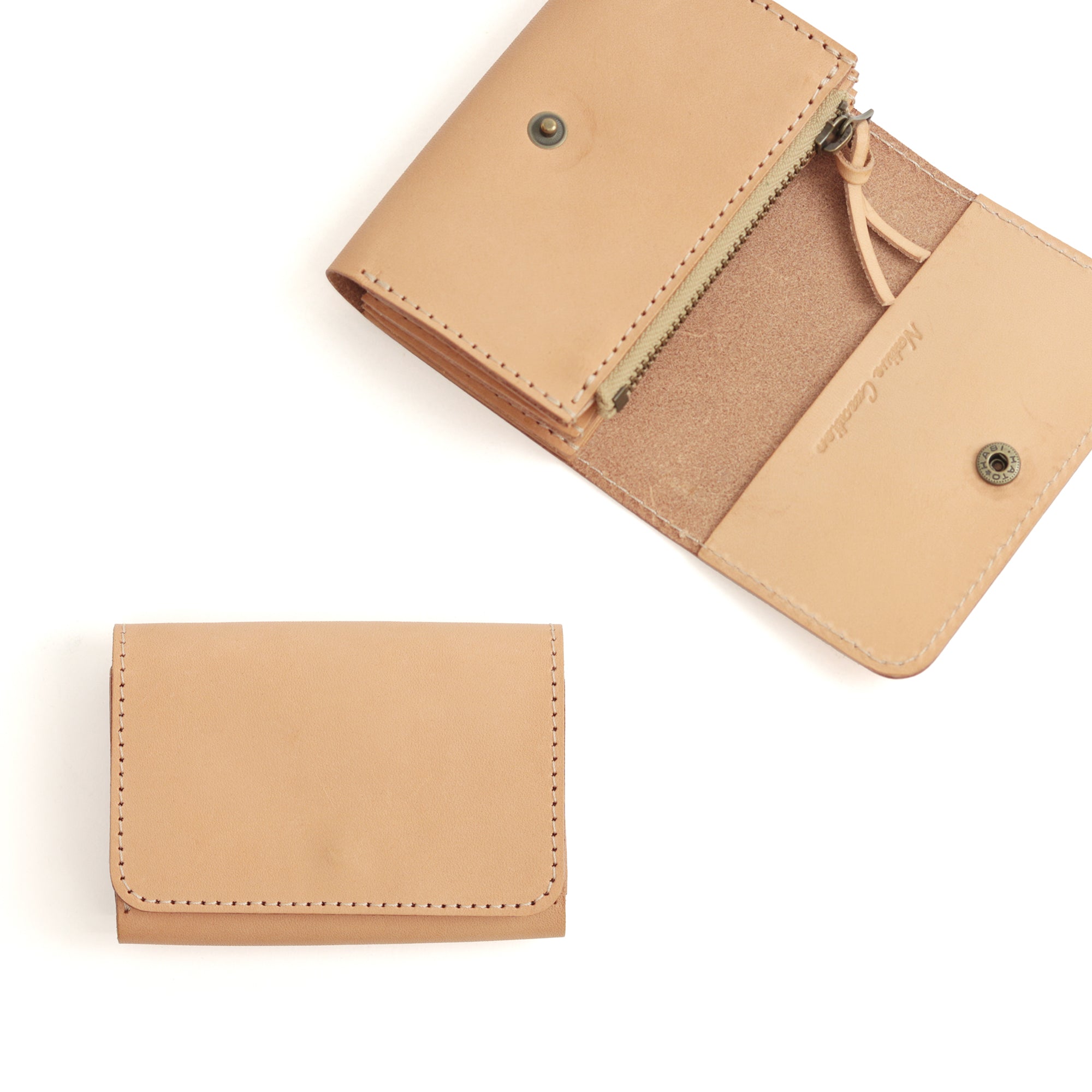 Natural leather mini wallet NC3774-NTR