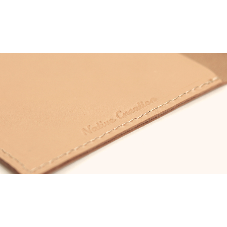 Natural leather notebook cover A6 size (medicine notebook) NC3780-NTR