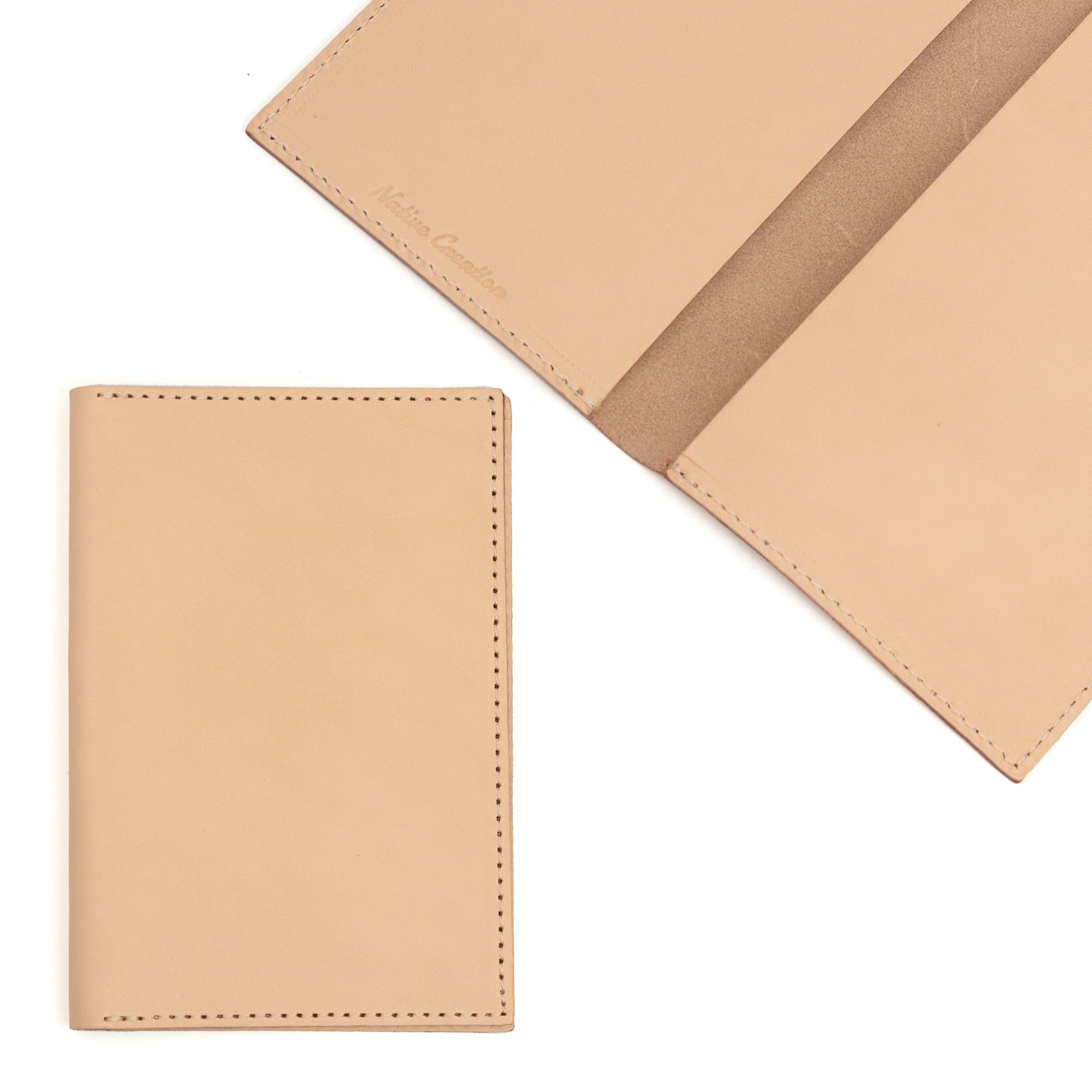 Natural leather notebook cover A6 size (medicine notebook) NC3780-NTR