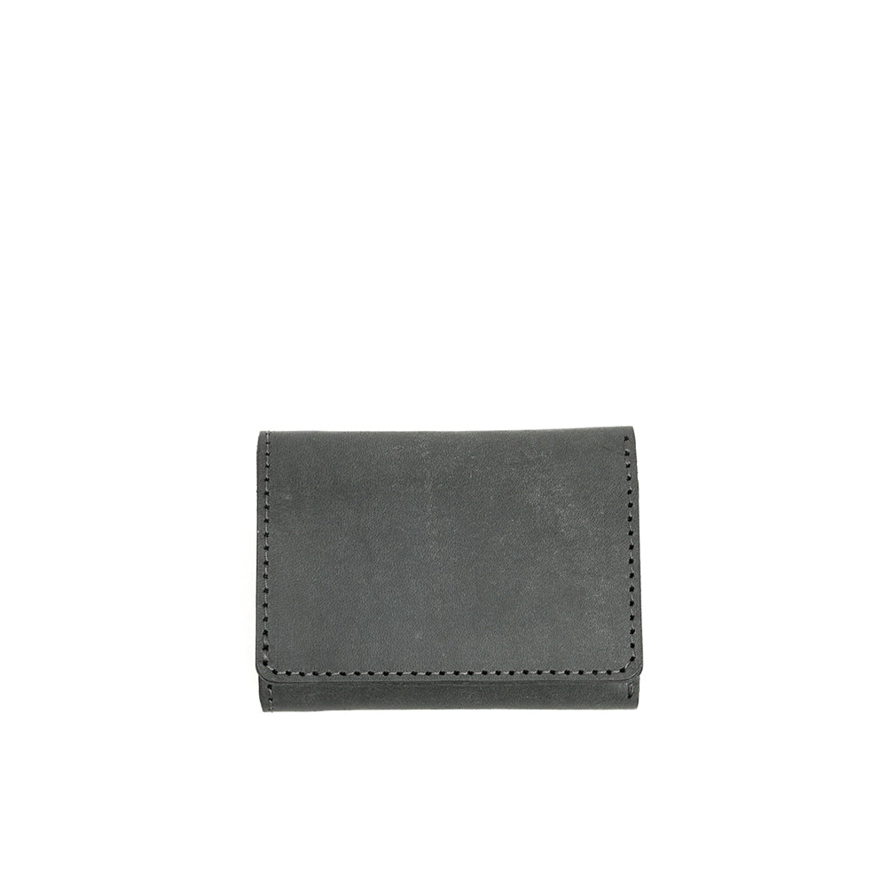 【訳あり品29】 ミニ財布 イタリアンレザーDARK GRAY NC3783W