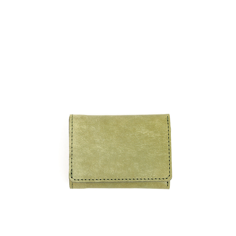 【訳あり品27】 ミニ財布 イタリアンレザーLIGHTGREEN NC3783W